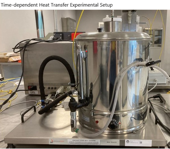 Time-dependent Heat Transfer Experimental Setup